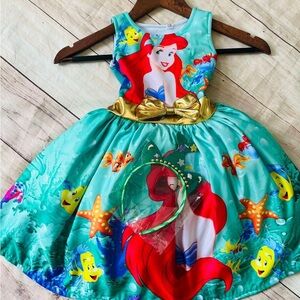 Ariel Themed Kids Costume Dress
